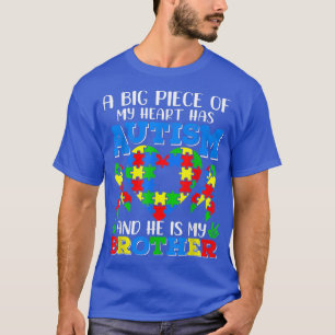 Camiseta El autismo hermano obsequia una gran pieza de mi c