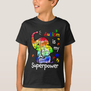 Camiseta El Autismo Infantil Es Mi Superpoder El Autismo De