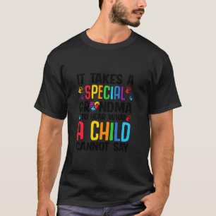 Camiseta El Autismo Lleva A La Abuela Especial A Escuchar Q