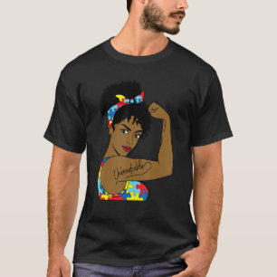 Camiseta El Autismo Mamá Inquebrantable Rosie The Riveter F