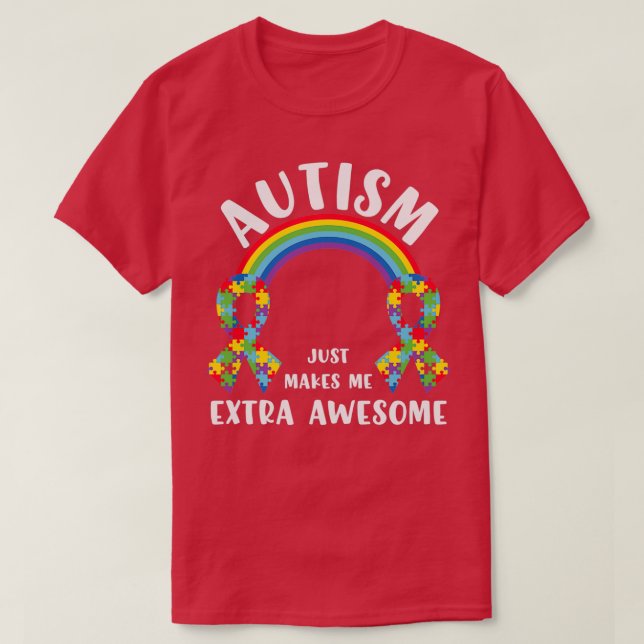 Camiseta El autismo me hace asombroso (Diseño del anverso)