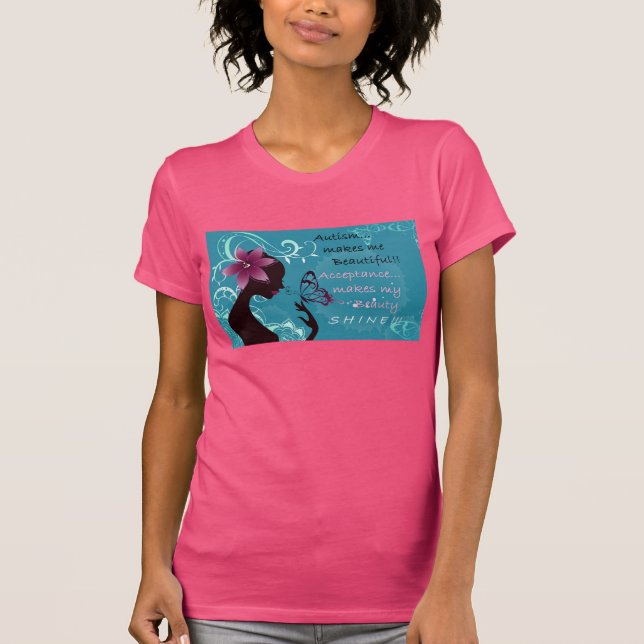 Camiseta El autismo me hace hermoso (Anverso)