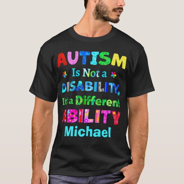 Camiseta El AUTISMO no es una discapacidad (Anverso)