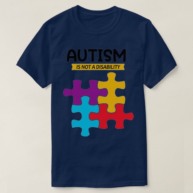 CAMISETA EL AUTISMO NO ES UNA DISCAPACIDAD (Diseño del anverso)