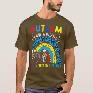 Camiseta El Autismo No Es Una Discapacidad Es Una Capacidad