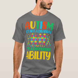 Camiseta El Autismo No Es Una Discapacidad Es Una Capacidad