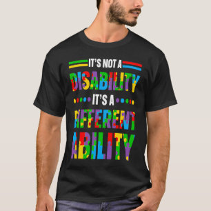 Camiseta El autismo no es una discapacidad, es una habilida