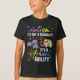 Camiseta El autismo no es una discapacidad, es una habilida