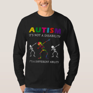 Camiseta El Autismo No Es Una Discapacidad Graciosa Autismo