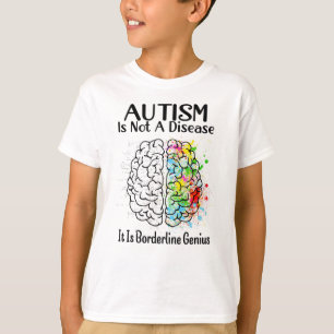 Camiseta El Autismo No Es Una Enfermedad, Es Un Genio Front