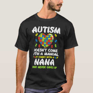 Camiseta El Autismo No Viene Con La Conciencia Manual Nana