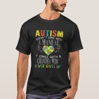 Camiseta El autismo no viene con un autismo manual de la ab