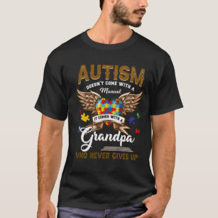 Camiseta El autismo no viene manual viene de abuelo
