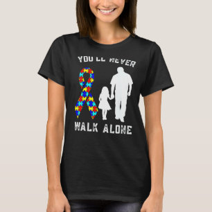 Camiseta El autismo papá apoya el enigma de conciencia del