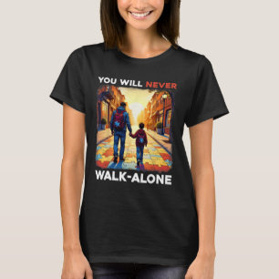 Camiseta El autismo papá apoya solo el rompecabezas que nun