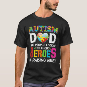 Camiseta El autismo papá mi hijo es la conciencia del autis