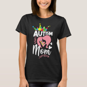 Camiseta El autismo presenta autismo que mamá apoya la conc