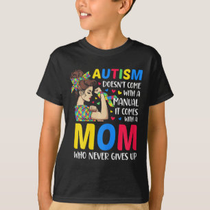 Camiseta El autismo que mamá no viene con un autismo manual