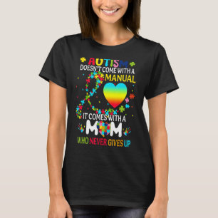 Camiseta El autismo que mamá no viene con un autismo manual