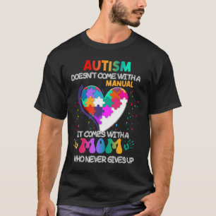 Camiseta El autismo que mamá no viene con un autismo manual