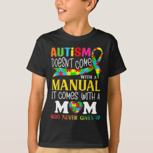 Camiseta El autismo que mamá no viene con un autismo manual