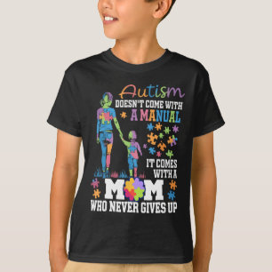 Camiseta El autismo que mamá no viene con un autismo manual