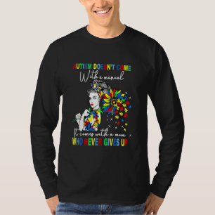 Camiseta El Autismo Que Mamá Sunflower Autismo Viene Con Un