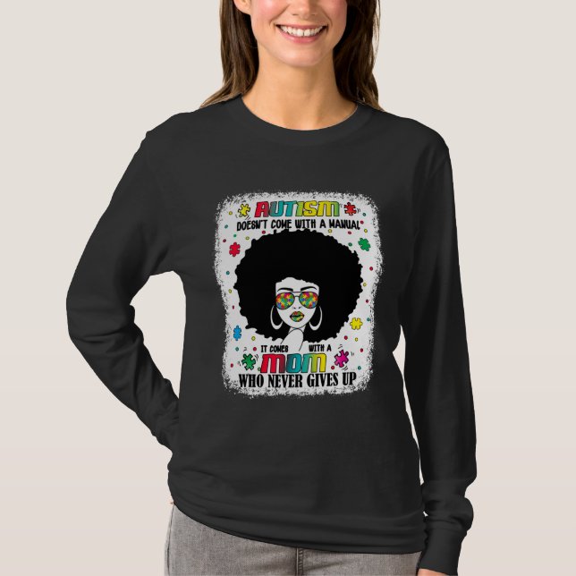 Camiseta El Autismo Que Mamá Viene Con Un Awarene Manual De (Anverso)
