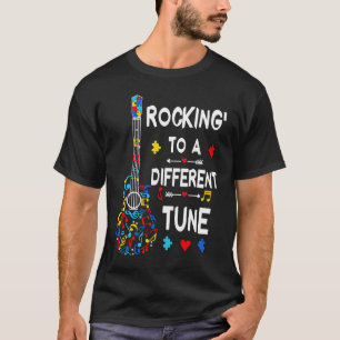 Camiseta El Autismo Rock N Roll Rockeando A Un Gui De Tune 