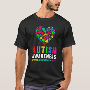 Camiseta El autismo rompe el amor al corazón y acepta enten