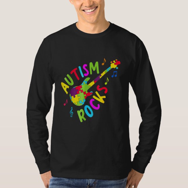 Camiseta El autismo sacude la pieza de rompecabezas de la g (Anverso)