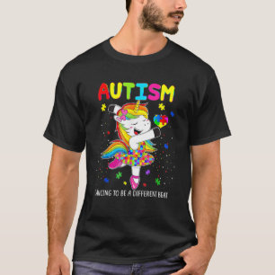 Camiseta El Autismo Unicornio Bailando Para Ser Un Golpe Di