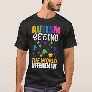 Camiseta El Autismo Ve El Mundo De Manera Diferente
