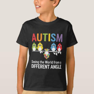 Camiseta El Autismo Viendo El Mundo Desde Un Ángulo Diferen