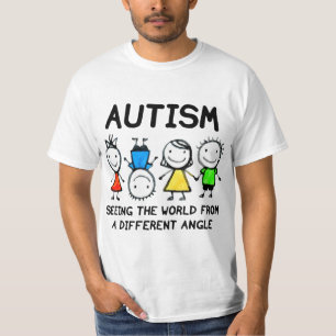 Camiseta El Autismo Viendo El Mundo Desde Un Ángulo Diferen