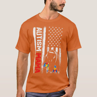 Camiseta El autismo vintage de mamá lleva la conciencia de