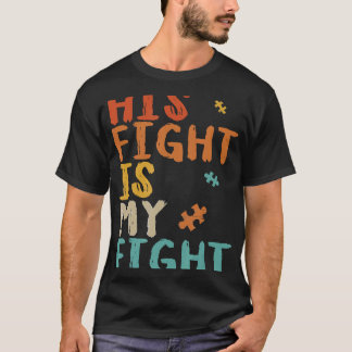 Camiseta El autismo-vintage de su lucha es mi lucha contra 