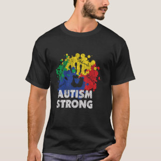 Camiseta El autismo vintage Orgulloso de los niños autistas
