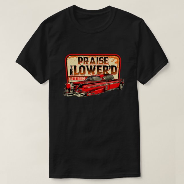 Camiseta El auto de la vieja vieja cosecha de los 50 (Diseño del anverso)