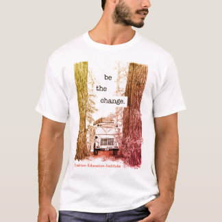 Camiseta El autobús de EEI en las secoyas colorized la