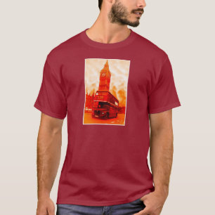 Camiseta El autobús rojo de Londres y el Big Ben