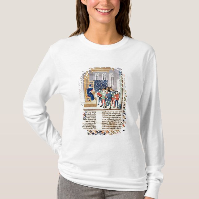 Camiseta El autor que presenta su libro a los campesinos (Anverso)