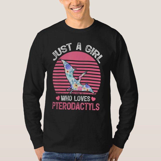 Camiseta El Ave De Dinosaurio Lover Tee Un Chica Que Ama Pt (Anverso)