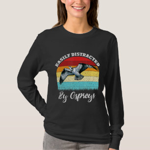 Camiseta El Ave De Osprey Vintage Distraído Fácilmente Por