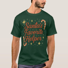 Camiseta El ayudante favorito de Papá Noel