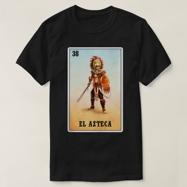 Camiseta El Azteca Eagle Warriors Meico Azteca Knights (Diseño del anverso)
