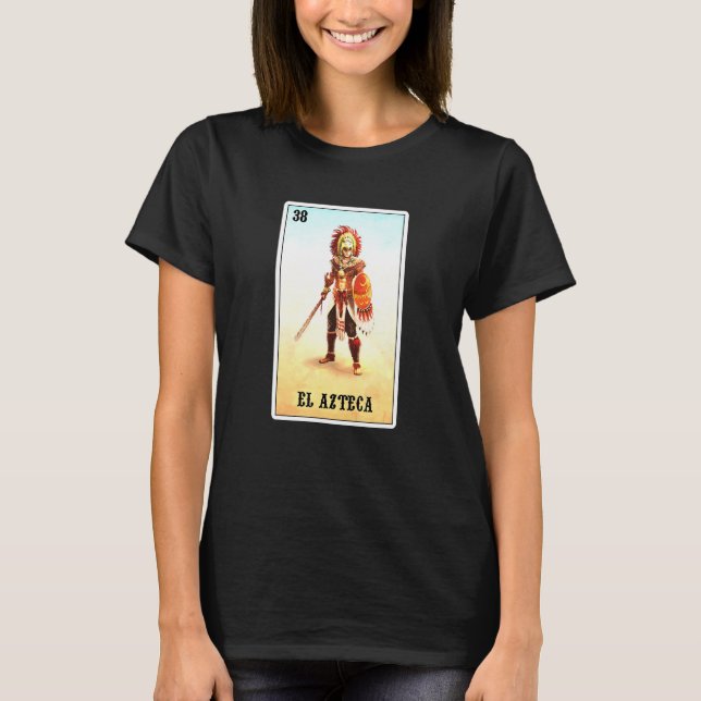 Camiseta El Azteca Eagle Warriors México Caballeros Azteca (Anverso)
