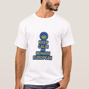 Camiseta El azul amarillo moderno mantiene la calma vector 