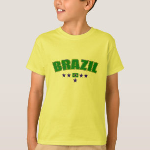 Camiseta El azul de cinco estrellas del Brasil redactó el