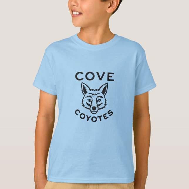 Camiseta El azul de la ensenada del niño de la escuela (Anverso)